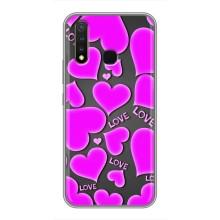 Чехлы для любимой на ВiВО Y19 (VPrint) (Pink hearts)