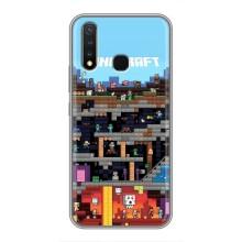 Чохол Майнкрафт на Vivo Y19 (AlphaPrint) Minecraft (фон Minecraft)