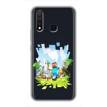 Чохол Майнкрафт на Vivo Y19 (AlphaPrint) Minecraft (персонажі Minecraft)