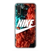 Чохол для Vivo Y19 - з принтом Найк (AlphaPrint) (Димчастий найк)