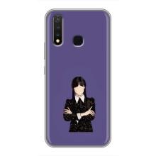 Чохли Венсдей на Vivo Y19 Уенсдей (AlphaPrint) (Венздей у чорному)