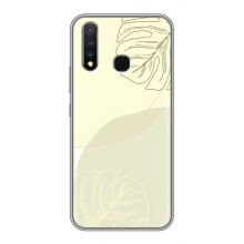 Чохол квітковий дизайн для Vivo Y19 – Зелений фон
