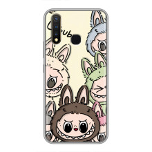 Чехол с Лабубу на Vivo Y19 – Коллаж Лабубу