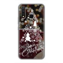 Різдвяні Чохли для Vivo Y19 (VPrint) (Ялинка яскрава)
