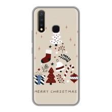 Різдвяні Чохли для Vivo Y19 (VPrint) (Merry Christmas)