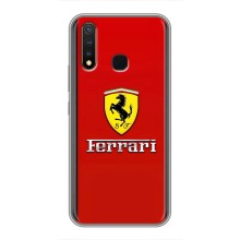 Силиконовый бампер с картинкой машины на Vivo Y19 – Ferrari Logo