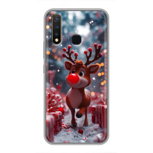 Яскравий чохол для Vivo Y19 з Зимові Оленята – Олень серед подарунків
