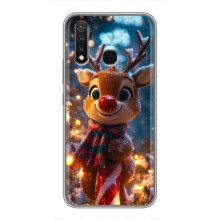 Яскравий чохол для Vivo Y19 з Зимові Оленята – Олень з шарфом