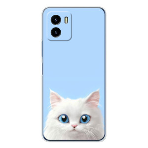 Чехол на тематику: Коты для Vivo Y19s Pro – Белый кот