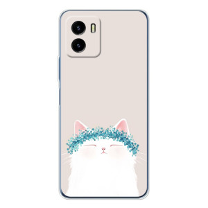 Чехол на тематику: Коты для Vivo Y19s Pro – Белый котик