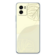 Чехол цветочный дизайн для Vivo Y19s Pro – Зелёный фон