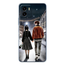 Чехол с дизайном Венздей 2 на Vivo Y19s Pro – Уэнсдей и Тайлер