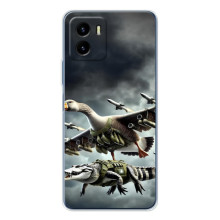Чехол с мемами тралалело тралала для Vivo Y19s Pro – Гусини и крокодило