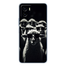 Чехол с принтом стильные животные для В19с Про – Овечка в очках