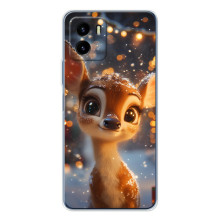 Яскравий чохол для Vivo Y19s Pro з Зимові Оленята – Оленятко серед герлянд