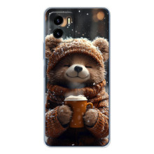 Друкований чохол 'Звірята з кавою' для Vivo Y19s Pro – Мішка з кавою