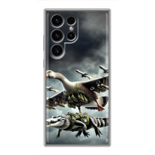 Чехол с мемами тралалело тралала для ViVO Y19s – Гусини и крокодило