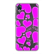 Чехлы для любимой на ВіВО У1с (VPrint) (Pink hearts)
