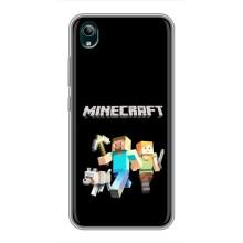 Чохол Майнкрафт на ViVO Y1s (AlphaPrint) Minecraft (герої Minecraft)