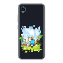 Чохол Майнкрафт на ViVO Y1s (AlphaPrint) Minecraft (персонажі Minecraft)