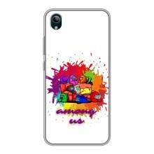 Чохли Амонг Ас для ViVO Y1s (AlphaPrint) (Яскравий АмонгАс)