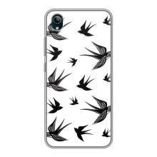 Чохол з пташками на ViVO Y1s (VPrint) (Ластівки)