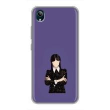 Чохли Венсдей на ViVO Y1s Уенсдей (AlphaPrint) (Венздей у чорному)