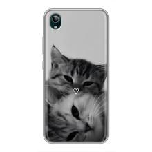 Чехол с рисунком кот на ViVO Y1s – Пара котов