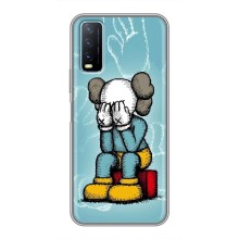 Чехлы для ViVO Y20 - Bearbrick Louis Vuitton (PREMIUMPrint) (Плач Bearbrick)