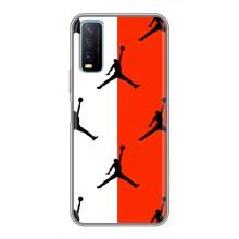 Чехлы для ViVO Y20 - с картинкой JORDAN (AlphaPrint) (Лого Джордан)