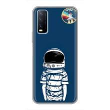 Чехол NASA для ViVO Y20 (AlphaPrint) (Мальчик в шлеме)