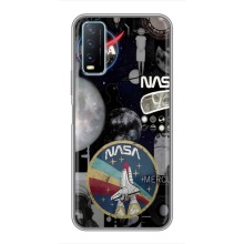 Силиконовый бампер с принтом "Наса" на ViVO Y20 (Art nasa)