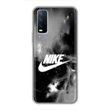 Чехол для ViVO Y20 - с принтом Найк (AlphaPrint) (Лого Найк)