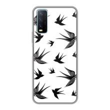 Чехол с птицами на ViVO Y20 (VPrint) (Ласточки)