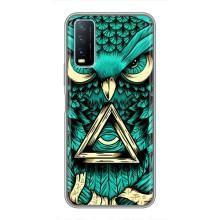 Чехол с птицами на ViVO Y20 (VPrint) (Сова с глазом)