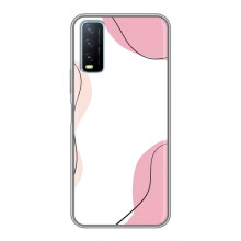 Чохол квітковий дизайн для ViVO Y20 – Рожевий фон
