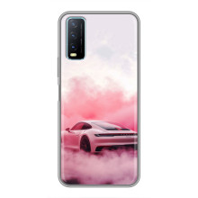 Чохол з авто Порше для ViVO Y20 – Рожевий Порше