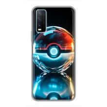 Чехол с Пикачу на ViVO Y20 – Мяч Пикачу