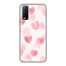 Чехол с розовым рисунком для ViVO Y20