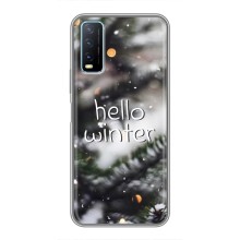 Новогодние, Праздничные Чехлы для ViVO Y20 - 2024 год (Hello winter)