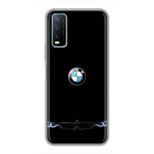 Силиконовый бампер с картинкой машины на ViVO Y20 (Черный BMW)