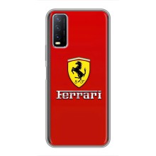 Силіконовий бампер з картинкою машини на ViVO Y20 – Ferrari Logo