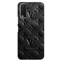 Текстурний Чохол Louis Vuitton для Віво Y20 – Чорний ЛВ