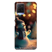 Чехлы на Новый Год Vivo Y21 / Y21s – Снеговик праздничный
