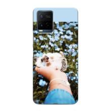 Чохли з зображенням різних тварин на Vivo Y21 / Y21s (Їжачок в руці)