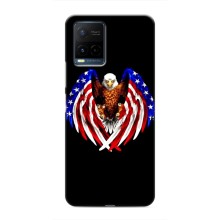 Чехол Флаг USA для Vivo Y21 / Y21s (Крылья США)