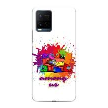 Чехол Амонг Ас для Vivo Y21 / Y21s (AlphaPrint) (Яркий АмонгАс)