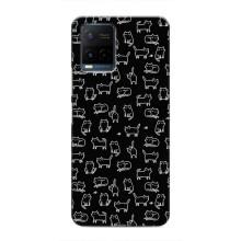 Чохол з принтом для Vivo Y21 / Y21s (AlphaPrint) Модні коти (Маленькі котики)
