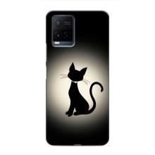 Чохол з принтом для Vivo Y21 / Y21s (AlphaPrint) Модні коти (Силует котика)