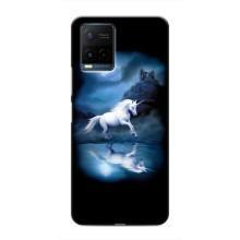 Чехол для Виво у21 / у21с - (Единорожки - Новинки) (AlphaPrint) (Единорог)